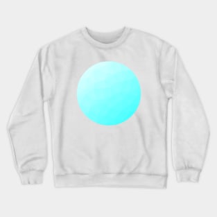 Light Aqua Geometric Minimal Abstract Crewneck Sweatshirt